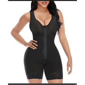 YIANNA TikTok Black Full Body Shaper Butt Breast Lift Waist Train Women XS NEW